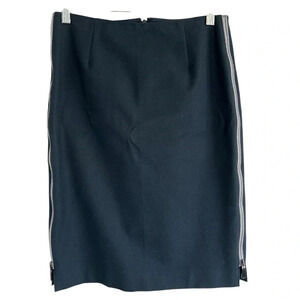 WORTH NEW YORK Textured Cotton Skirt Statement Zippers both sides Size 0